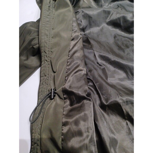 Michael Kors Hooded Anorak, Green Water Resistant Women's Jacket size M - Picture 10 of 14